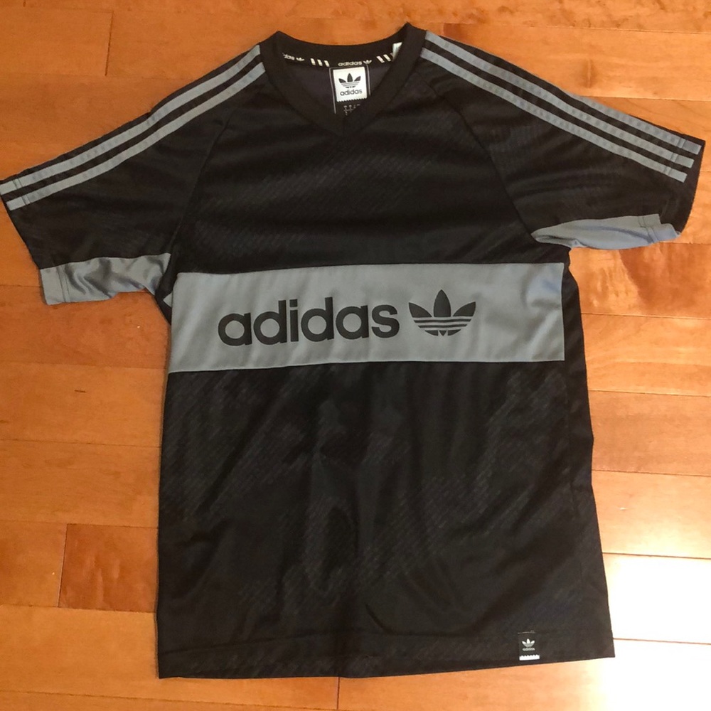 Black and Grey adidas Jersey